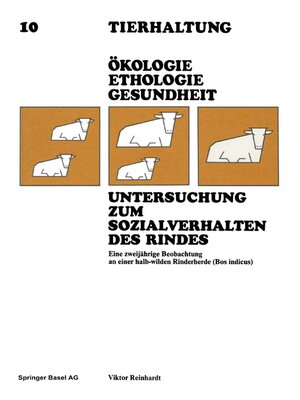 cover image of Untersuchung zum Sozialverhalten des Rindes